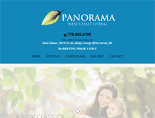 Tablet Screenshot of panoramawestcoastliving.com